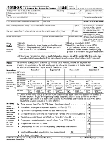 1040-sr form