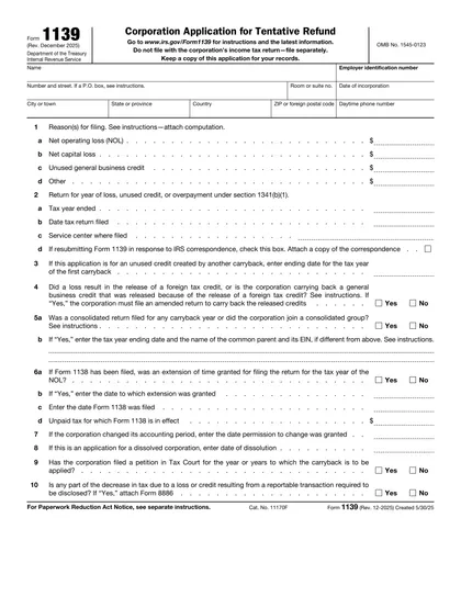 1139 form