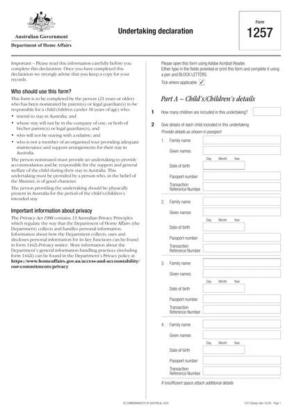 1257 form