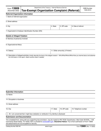 13909 form