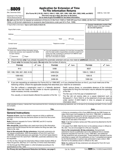 8809 form