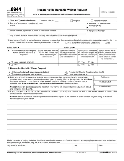 8944 form