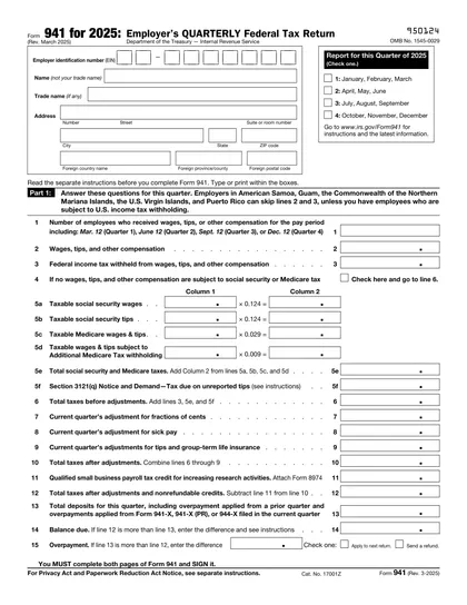 941 form 2025