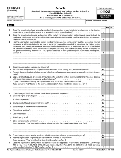 990-schedule-e form