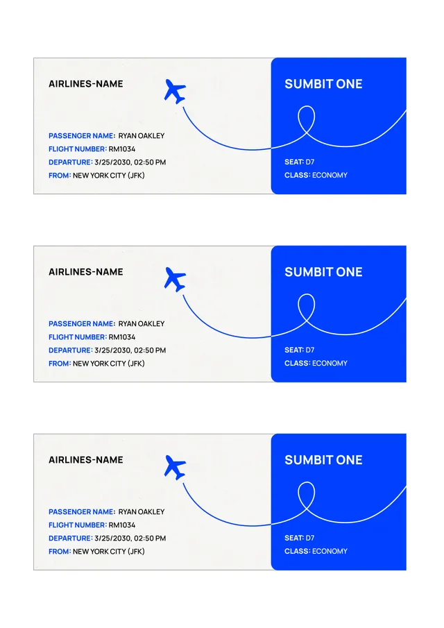 airline-ticket form
