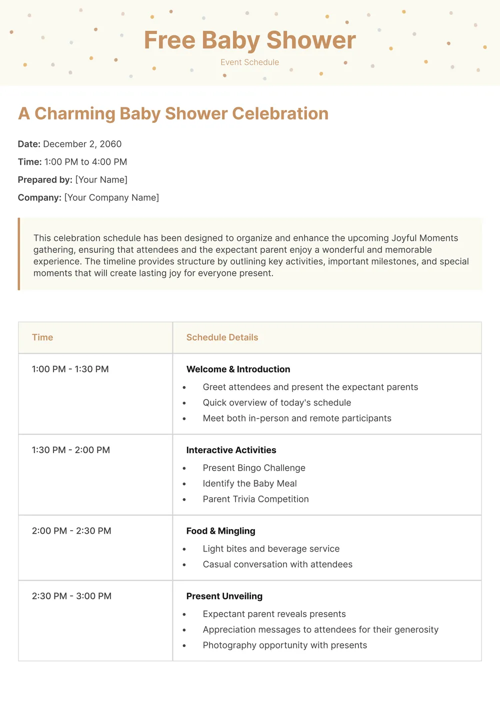 baby-shower-itinerary form