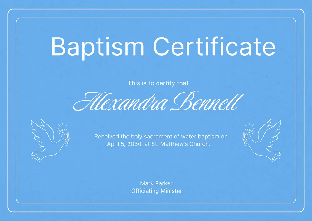 baptism-certificate form