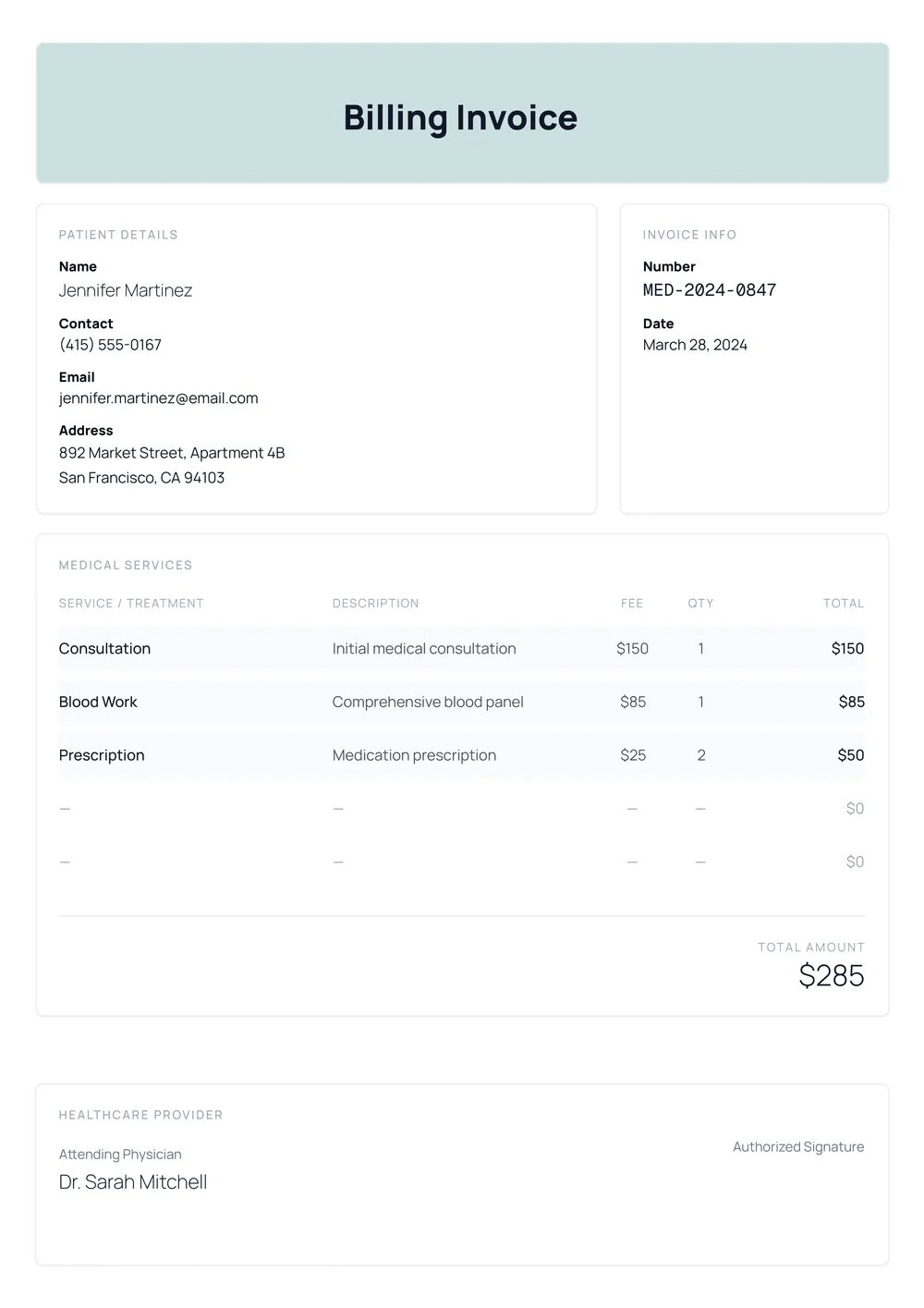 billing-invoice form