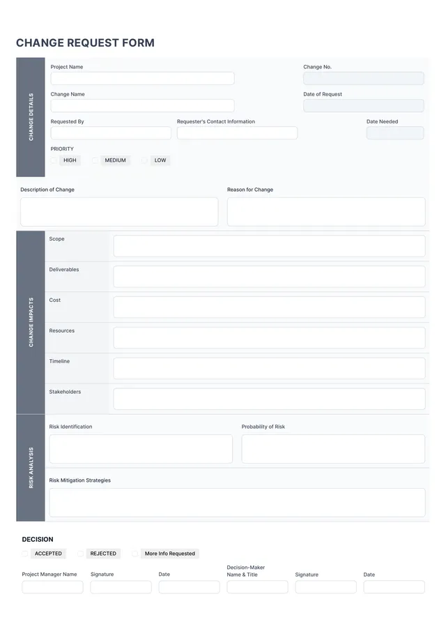 change-request form