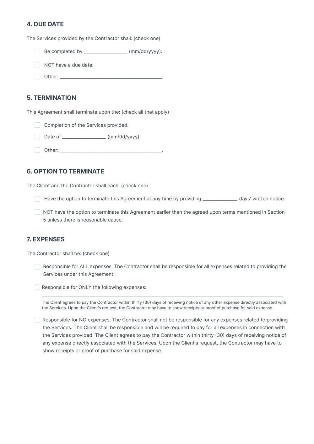 construction-contract form
