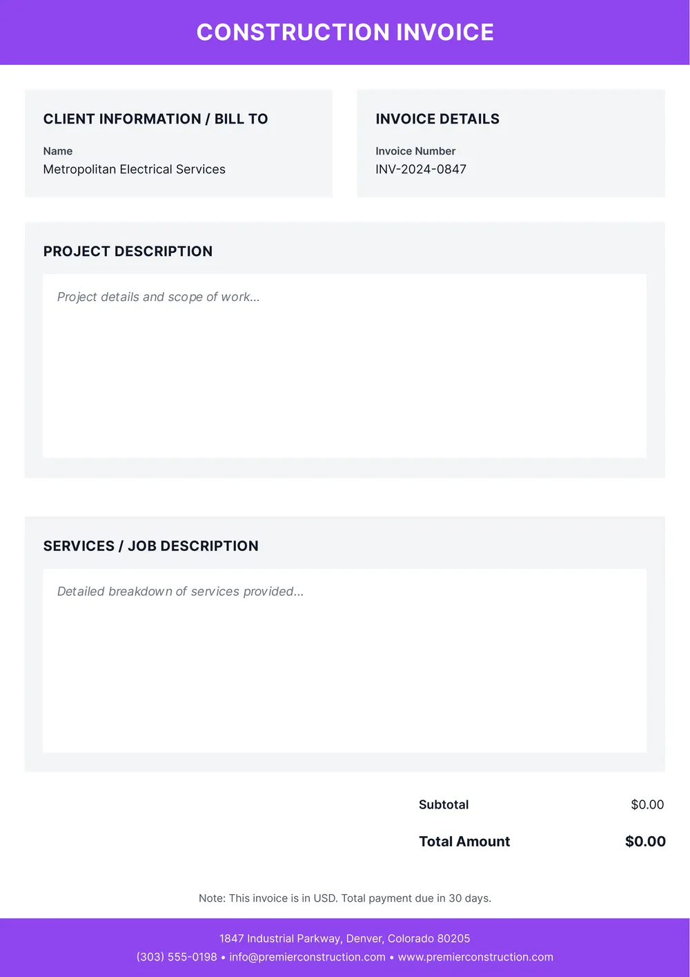 construction-invoice form
