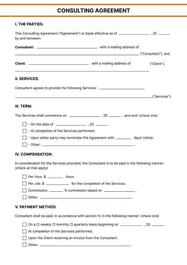 consultant-contract form