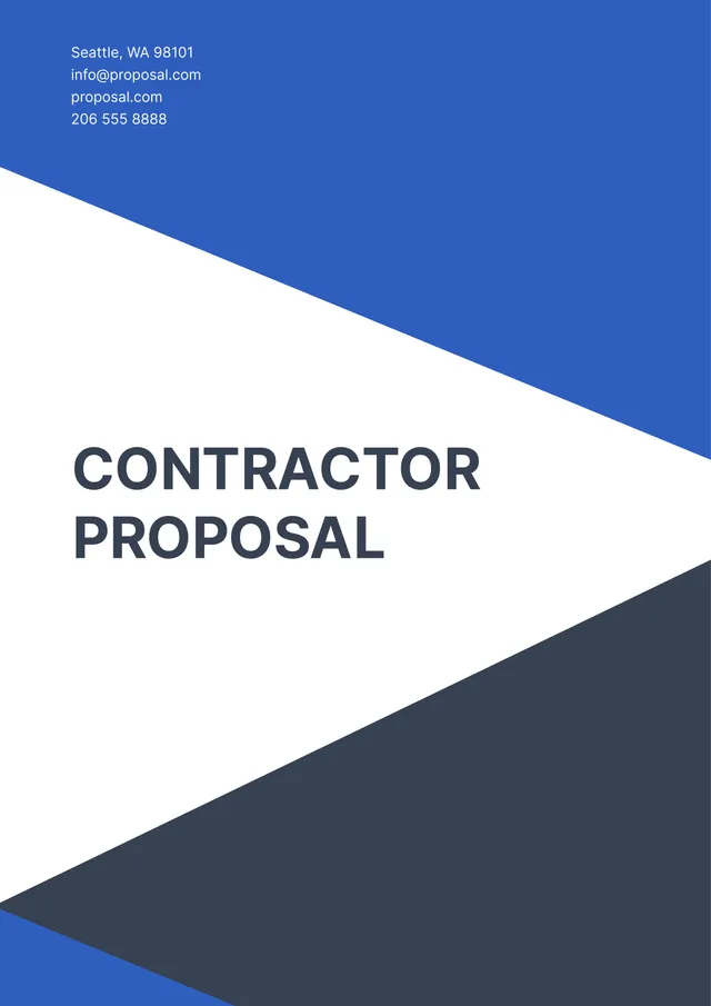 contractor-proposal form