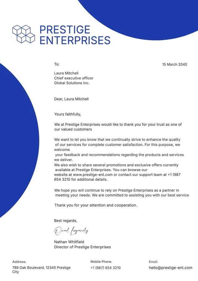 corporate-appreciation-letterhead form