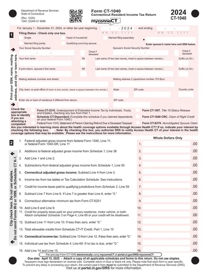 ct-1040 form