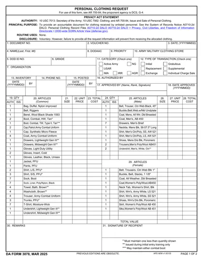 da-3078 form