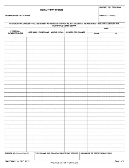 dd-114 form