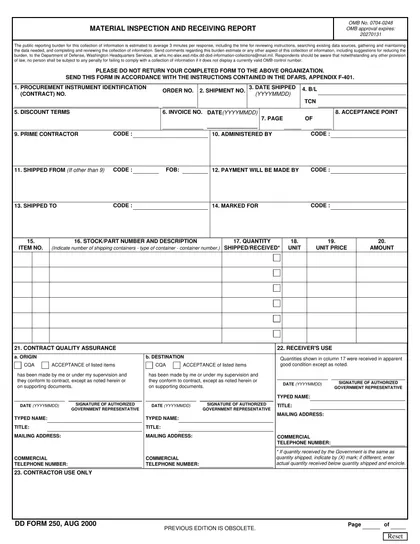 dd-250 form