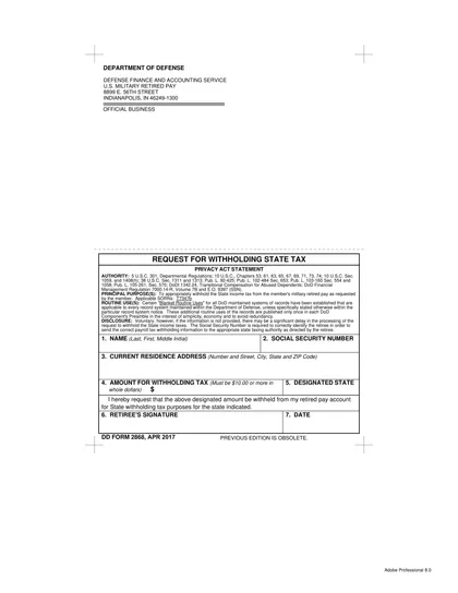 dd-2868 form