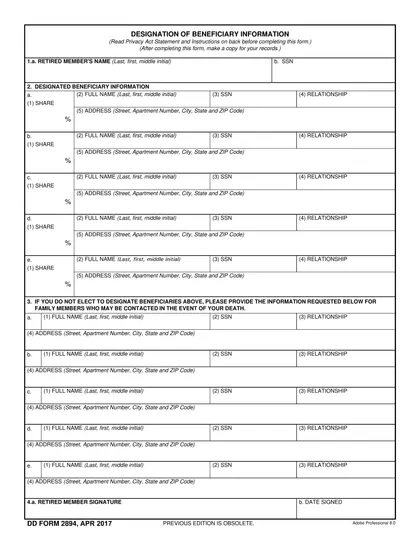 dd-2894 form