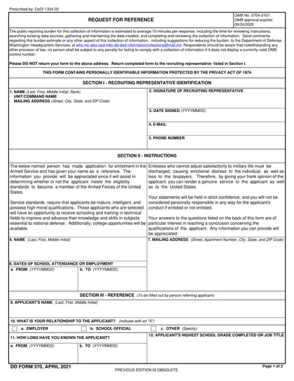 dd-370 form