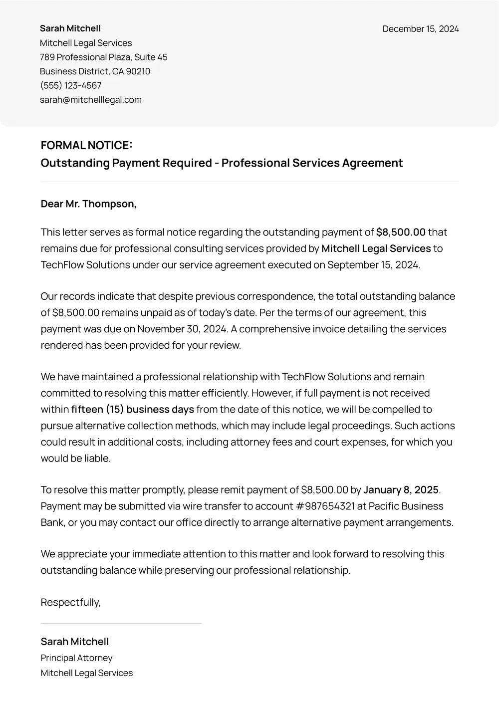 demand-letter form