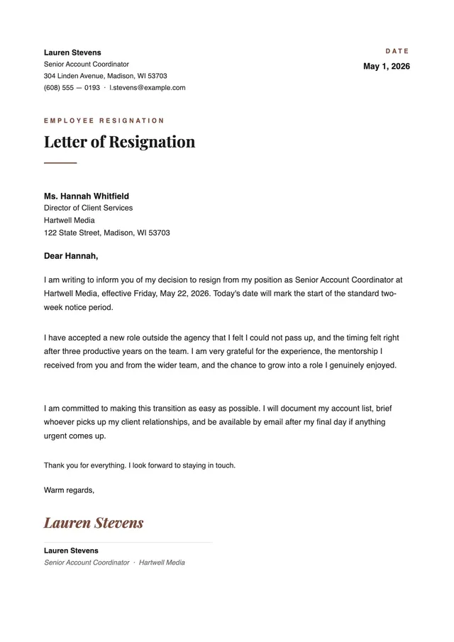 employee-resignation-letter form