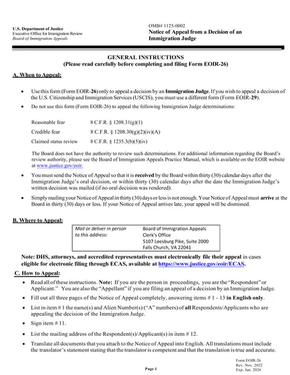 eoir-26 form
