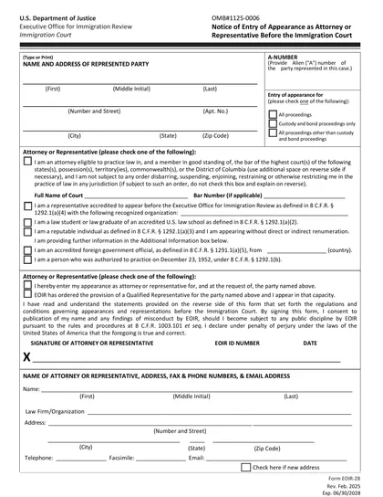 eoir-28 form