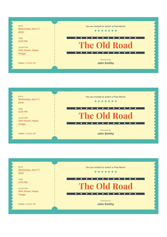 free-movie-ticket form