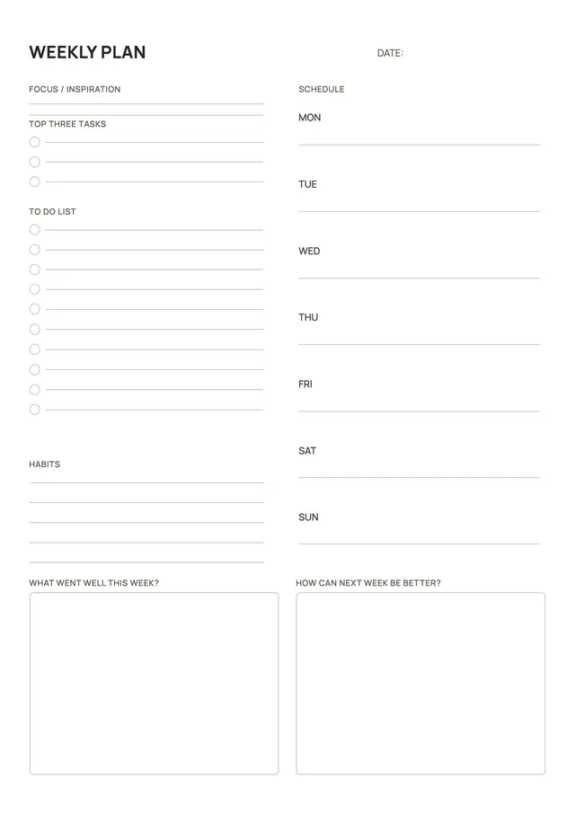 habit-weekly-planner form