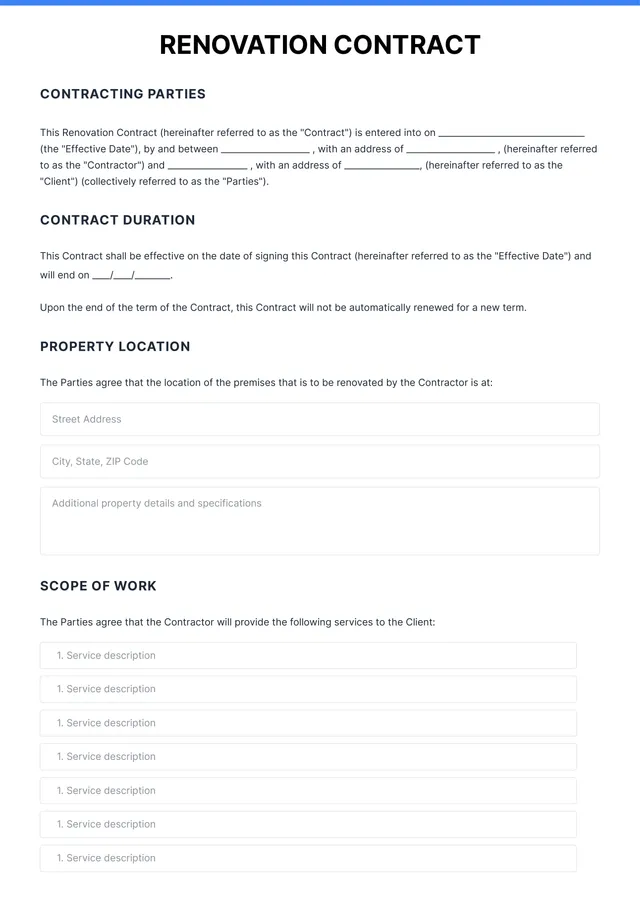 home-improvement-contract form