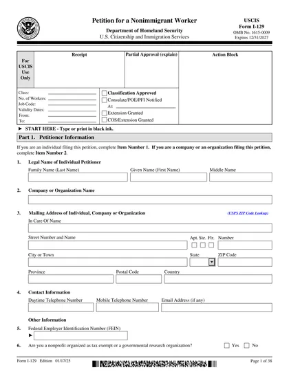 i-129 form