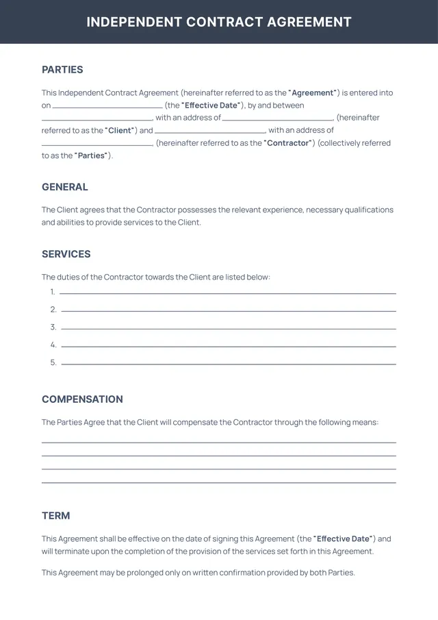 independent-contractor-contract form