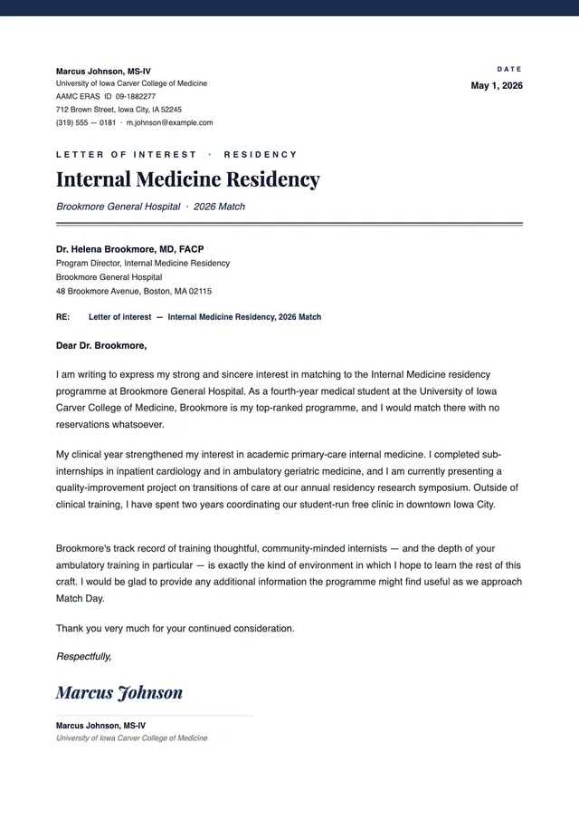 letter-of-interest-residency form