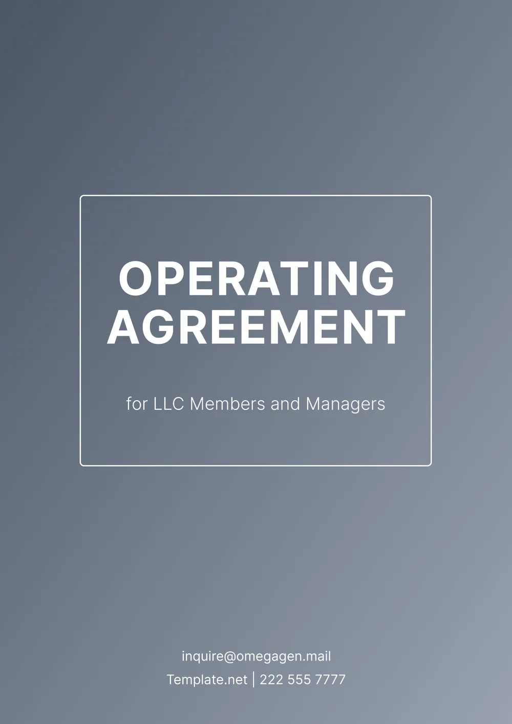 llc-operating-agreement form
