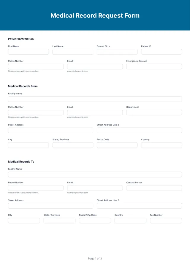 medical-records-request-form form