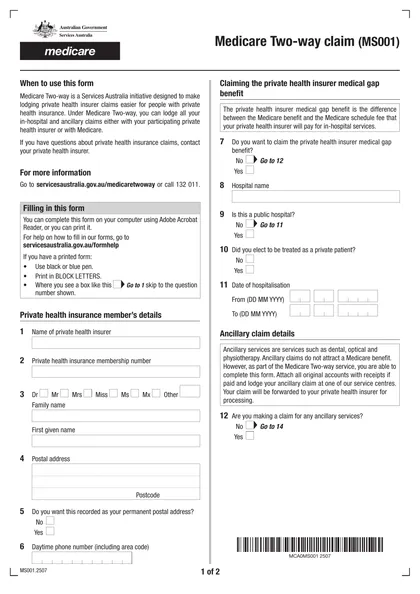 ms001 form
