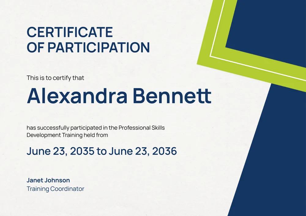 participation-certificate form