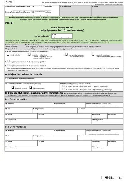 pit-36 form