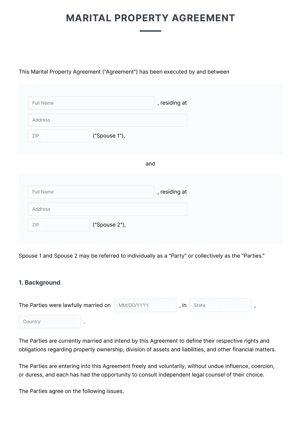 postnuptial-agreement form