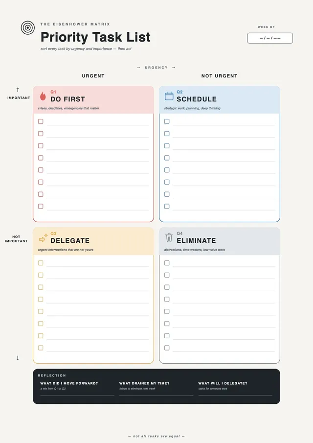 priority-matrix-to-do-list form