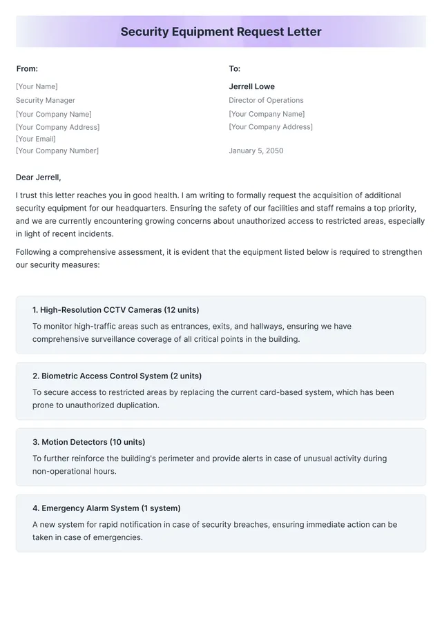 request-for-bid form