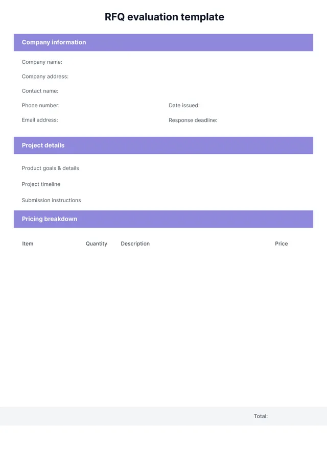 request-for-quote form