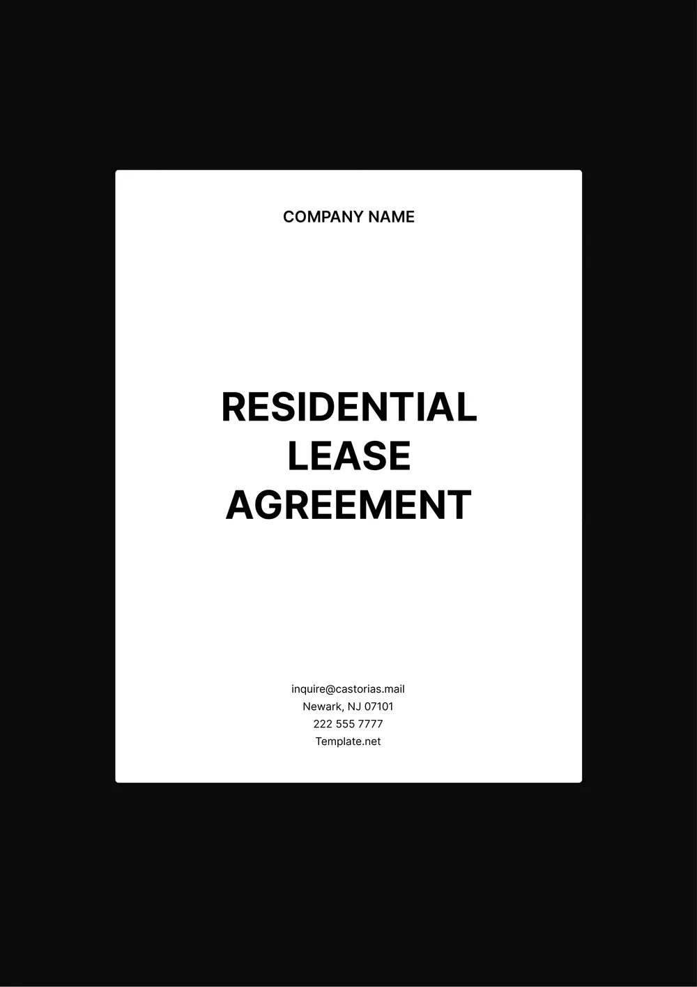 residential-lease-agreement form