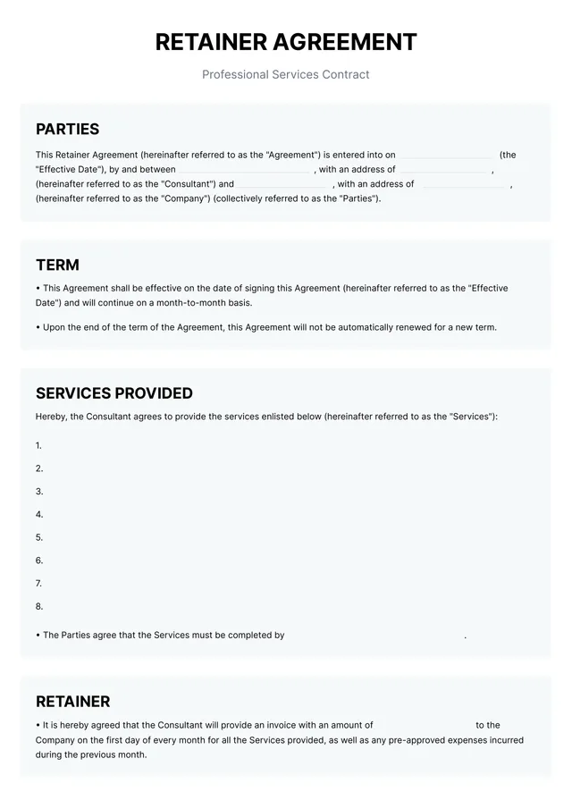 retainer-agreement form