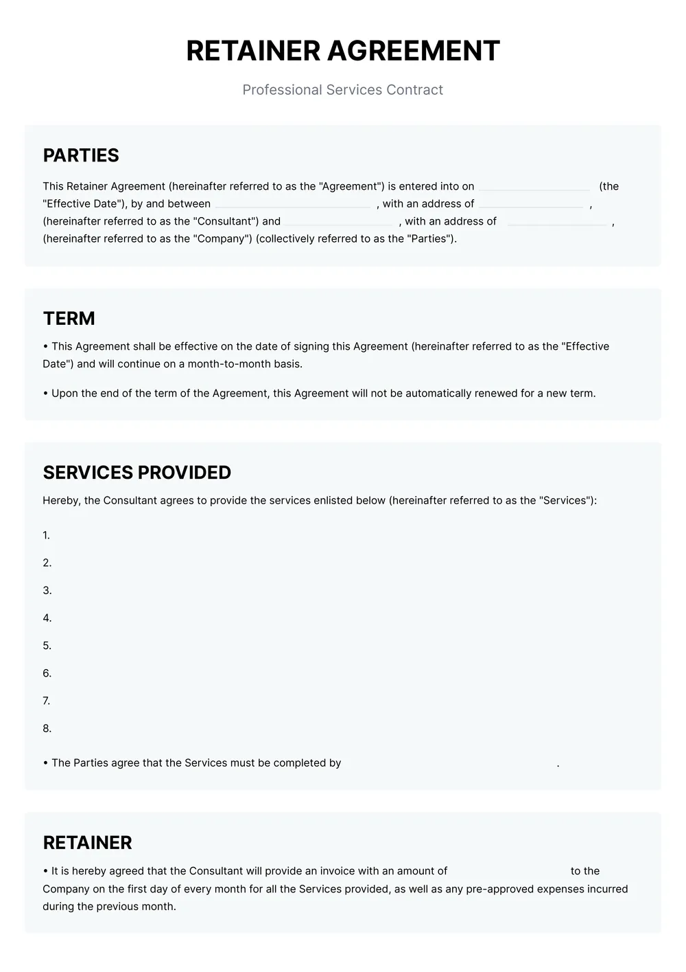 retainer-agreement form