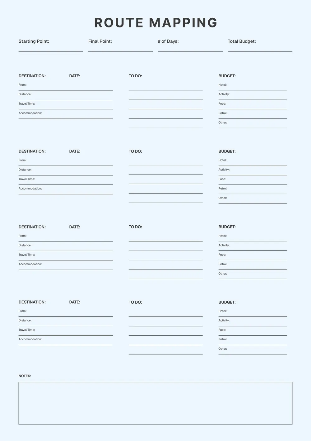 road-trip-itinerary form