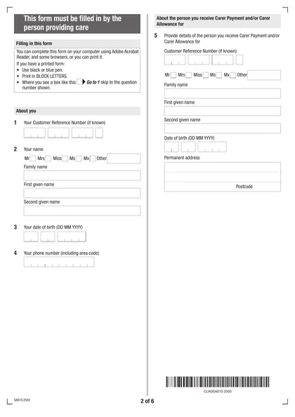 sa010 form