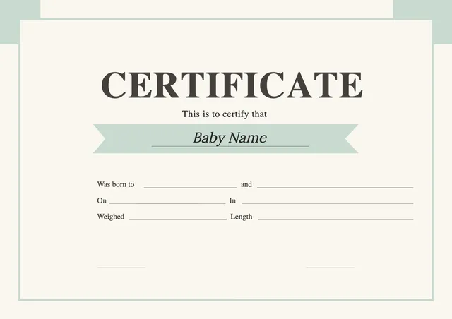 sage-ribbon-birth-certificate form